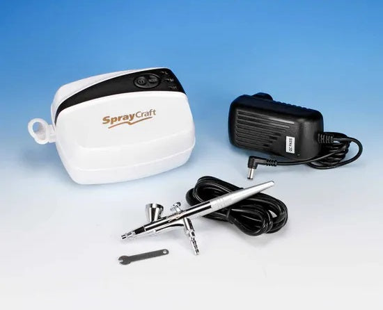 Spraycraft - Airbrush & Compressor Kit (Top feed, Single action)