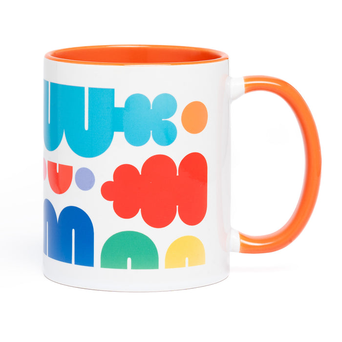 Play Mug Orange Handle 11oz