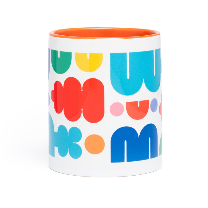 Play Mug Orange Handle 11oz