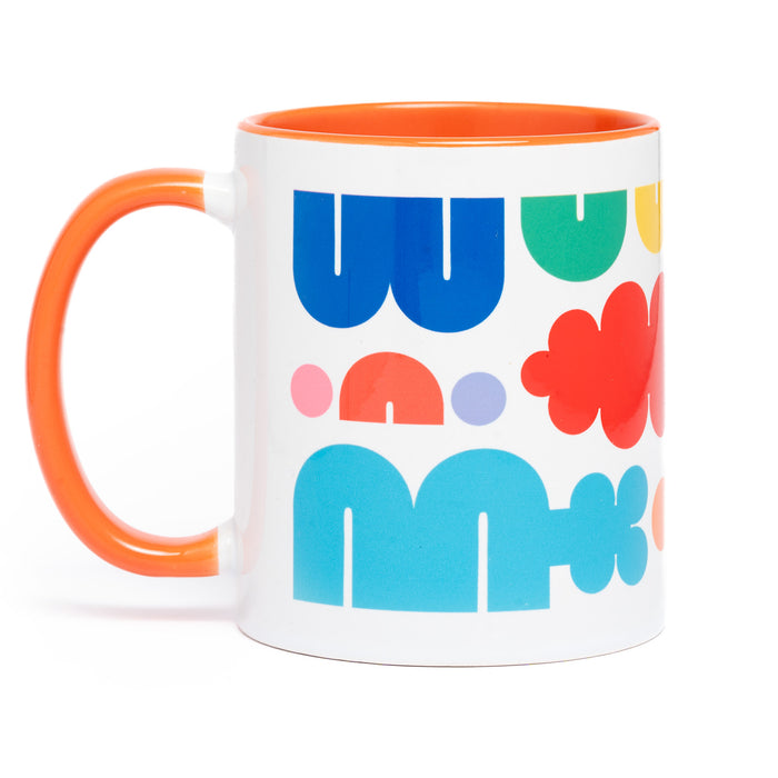 Play Mug Orange Handle 11oz