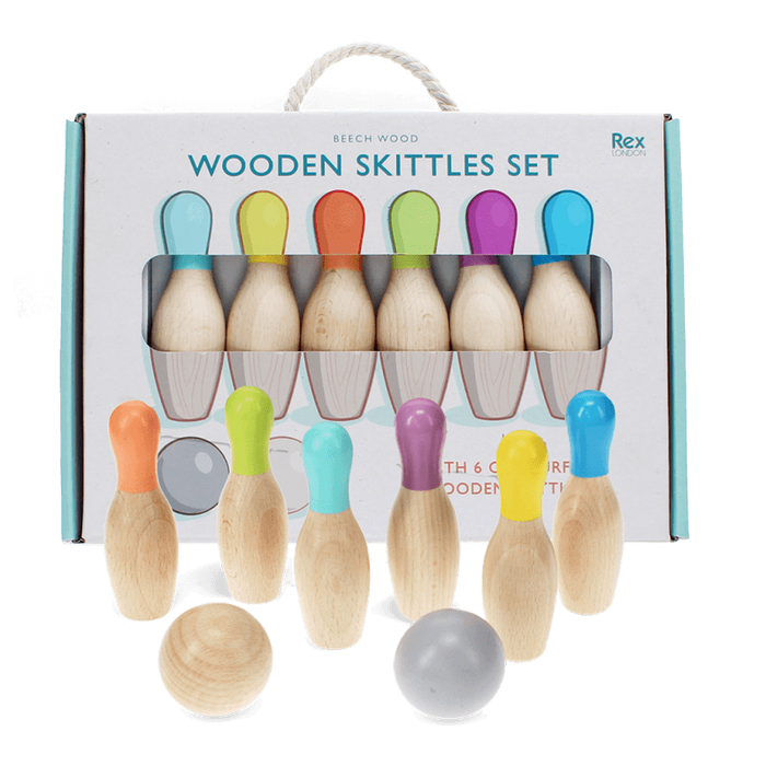 Wooden Skittles Set