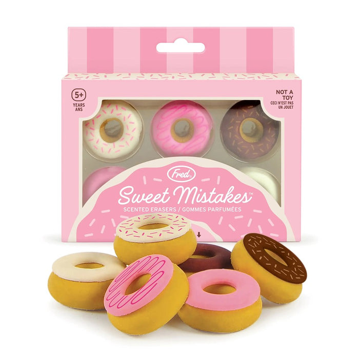 Sweet Mistakes Donut Erasers