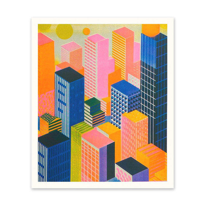 Abstract Buildings Art Print