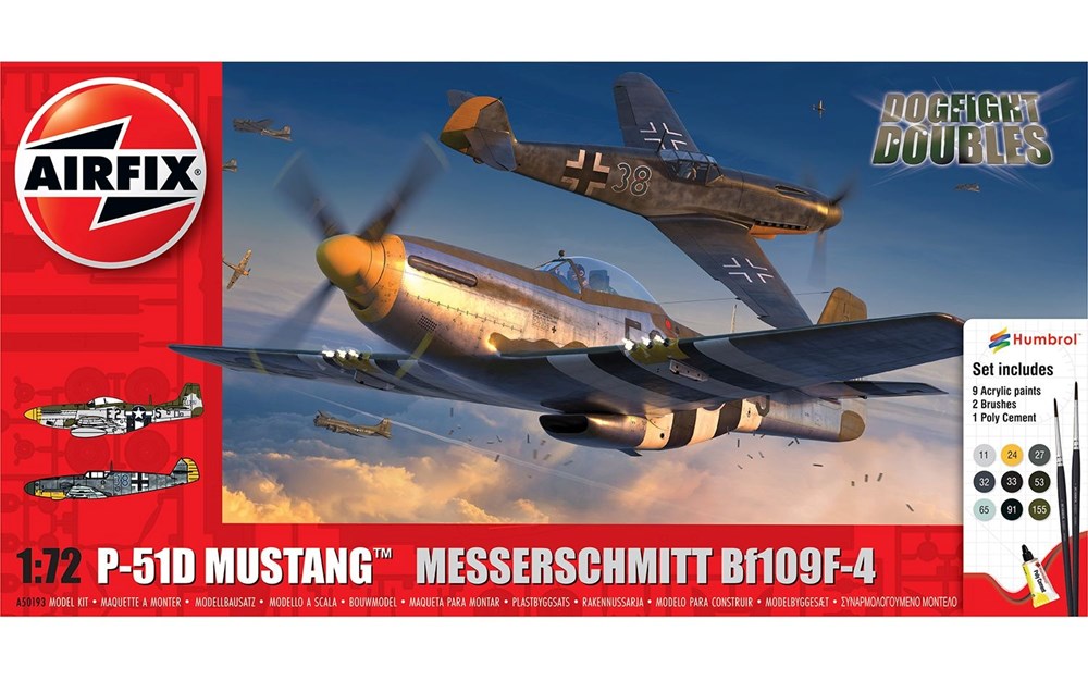 P-51D Mustang vs Bf109F-4 Dogfight Double