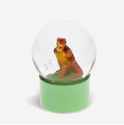 Mini Dinosaur Glitter Globe