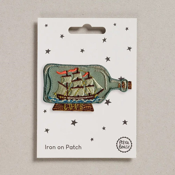 Iron On Patch Ship in A Bottle