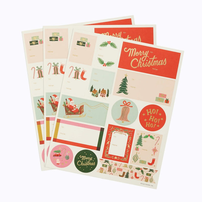 Deck The Halls Christmas Sticker Set