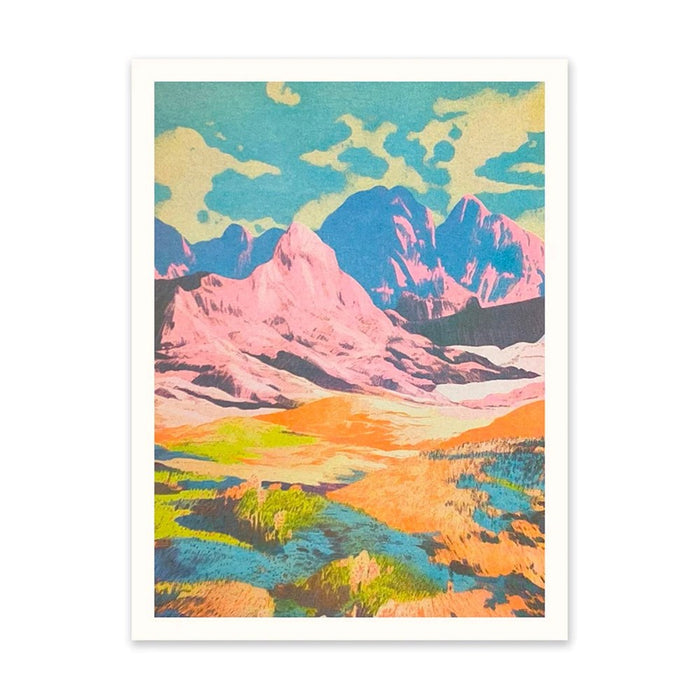 Patchwork Landscape 1 Riso Print (8x6)