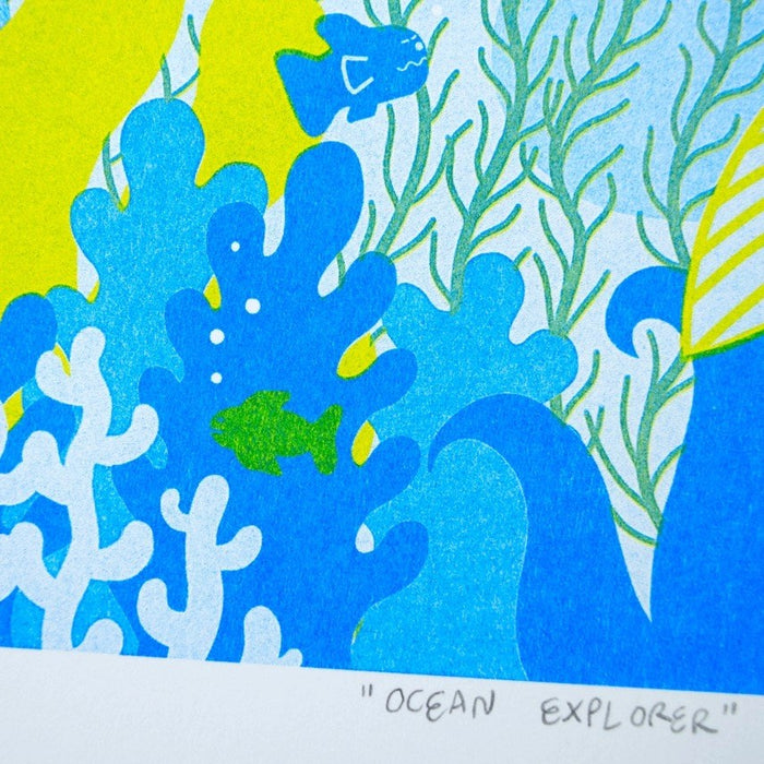 Ocean Explorer Riso Print