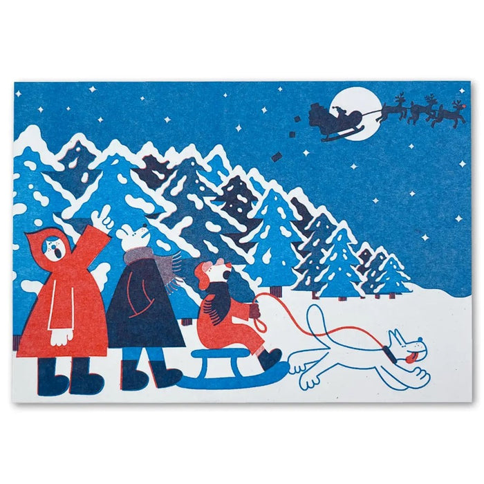 Christmas Sledging Card