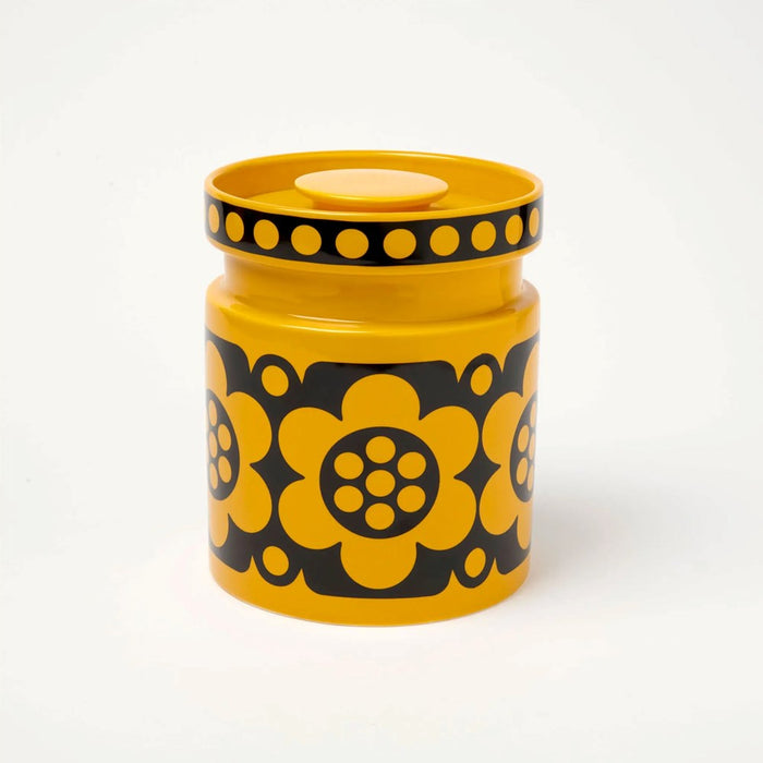 Magpie X Hornsea Jumbo Jar - Yellow Geo Flower