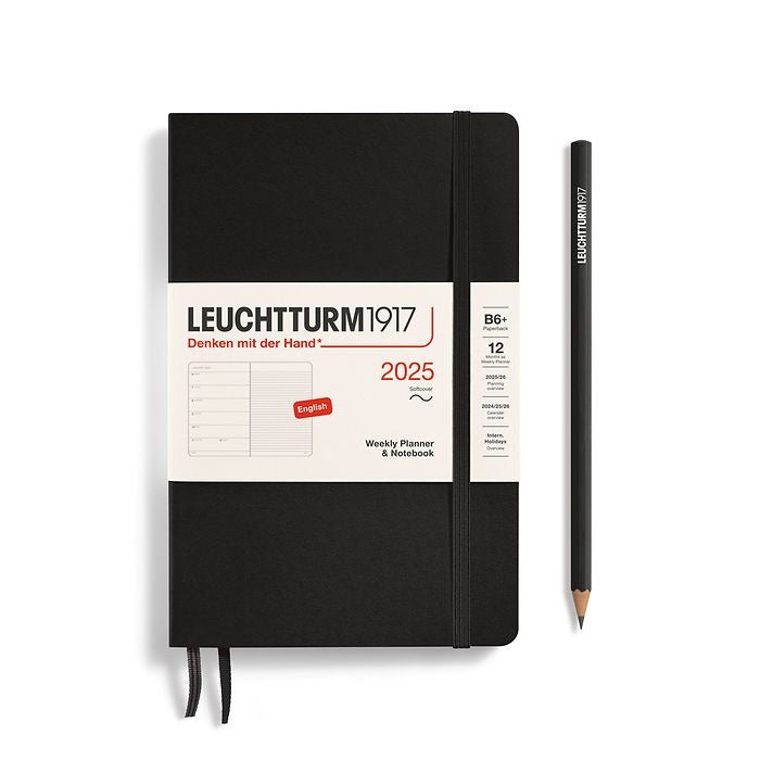 Weekly Planner & Notebook Paperback (B6+) 2025, Softcover