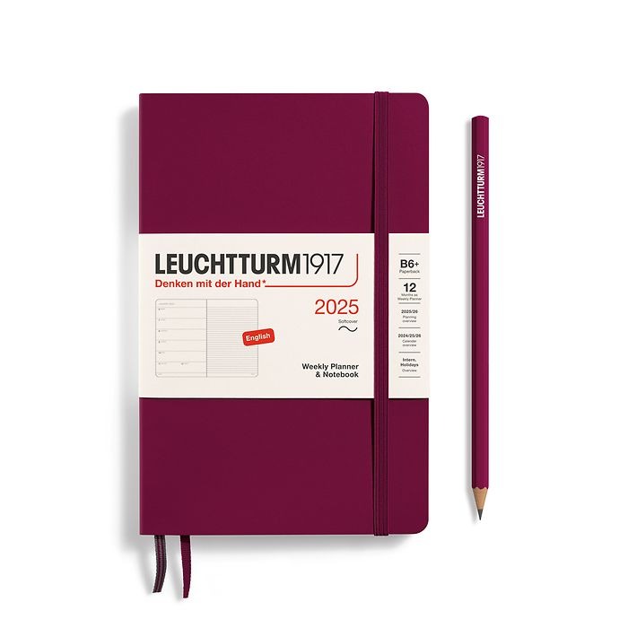 Weekly Planner & Notebook Paperback (B6+) 2025, Softcover