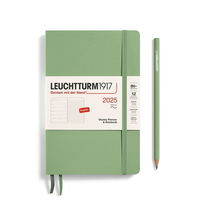 Weekly Planner & Notebook Paperback (B6+) 2025, Softcover