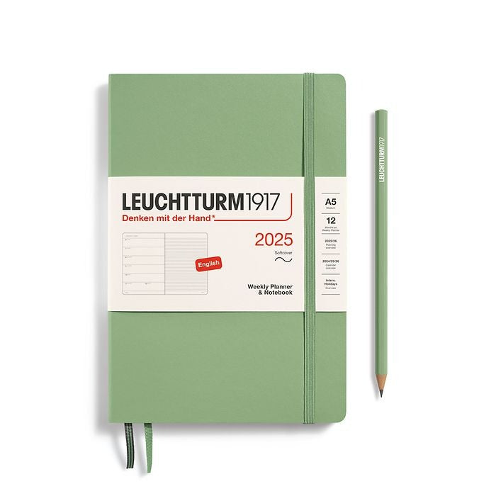 Weekly Planner & Notebook Medium (A5) 2025, Softcover