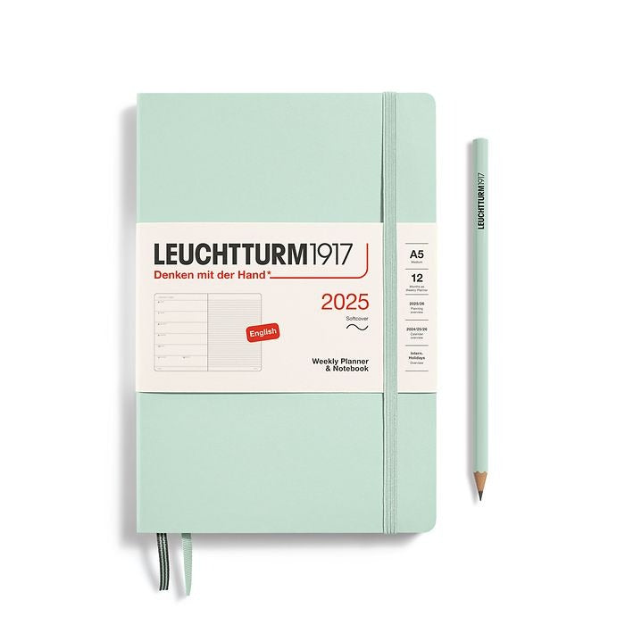 Weekly Planner & Notebook Medium (A5) 2025, Softcover