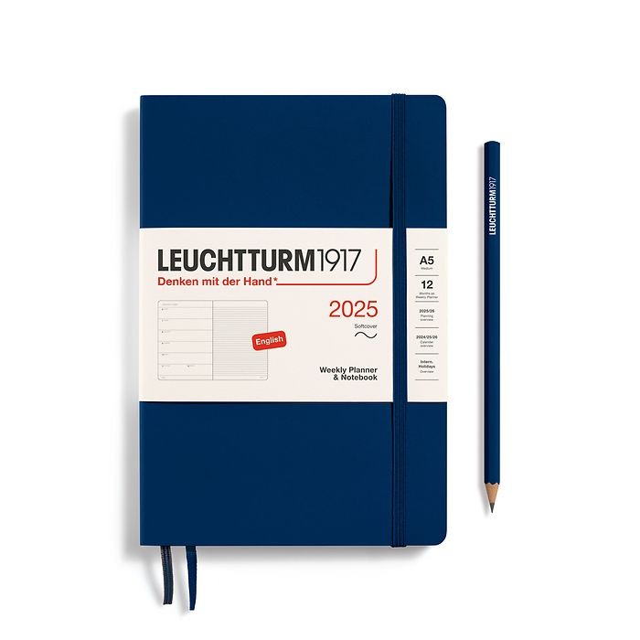 Weekly Planner & Notebook Medium (A5) 2025, Softcover