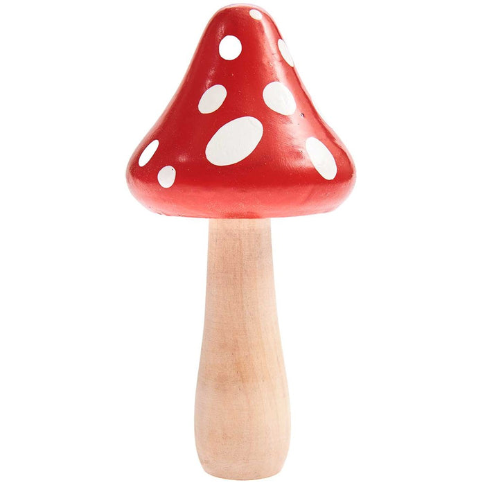 Wooden Mushroom Dark Red