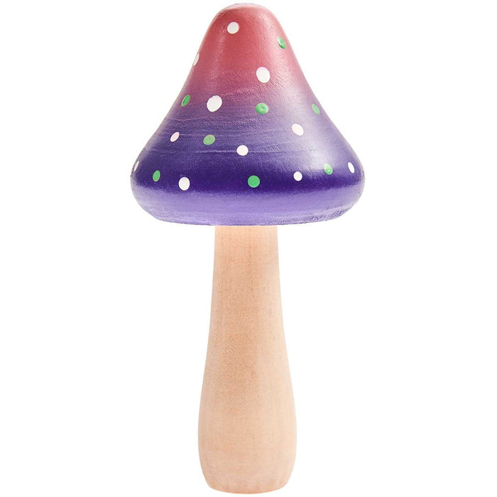 Wooden Mushroom Purple Metallic