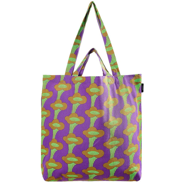 Canvas Tote Bag Chanterelles Purple Neon