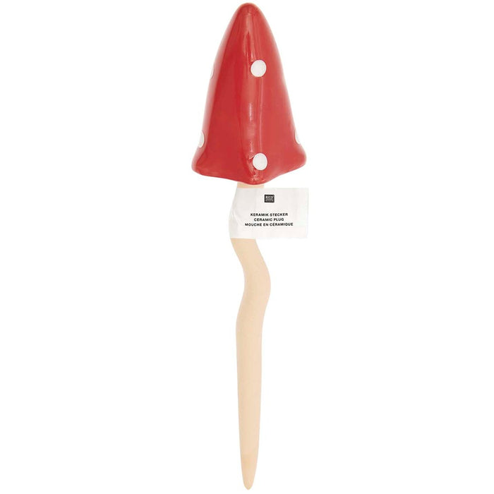 Ceramic Plug Fly Agaric Pointed Small