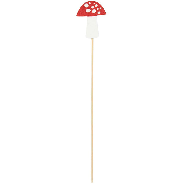 Wooden Plug Fly Agaric White/Red