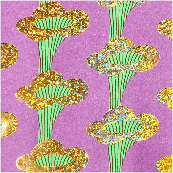 Wrapping Paper Chanterelles Violet