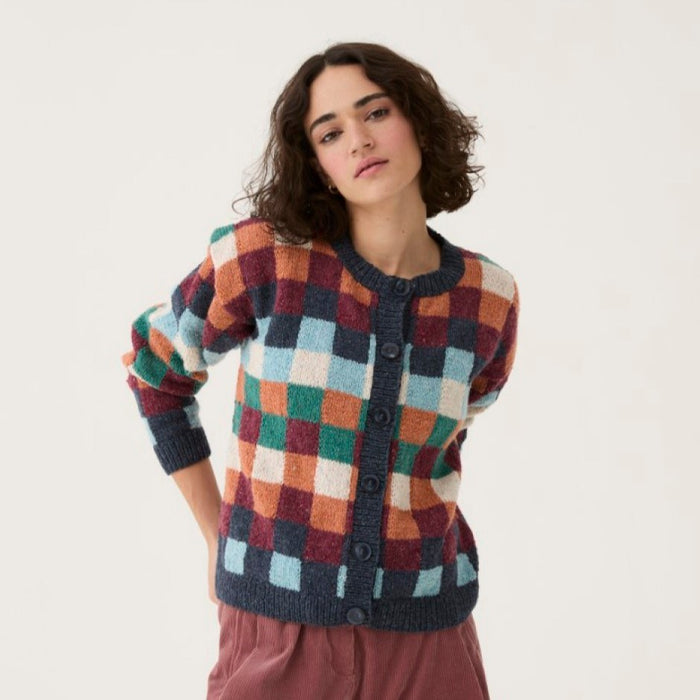 Checkerboard Cardigan Knitting Pattern