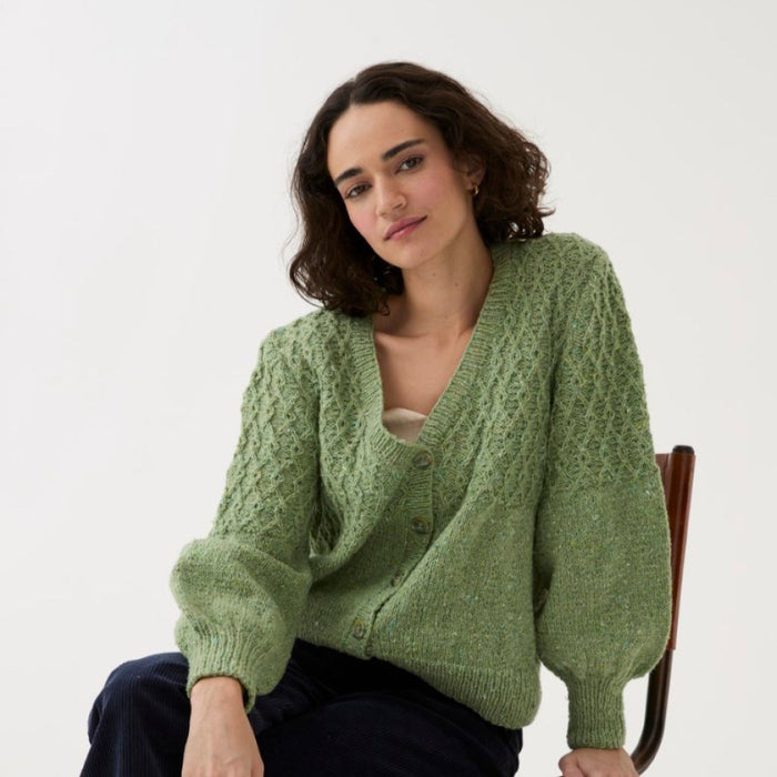 Diamond Cable Cardigan Knitting Pattern