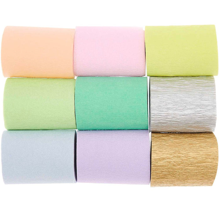 Rico - Crepe Streamers - Rainbow Pastel Mix - Fsc Mix