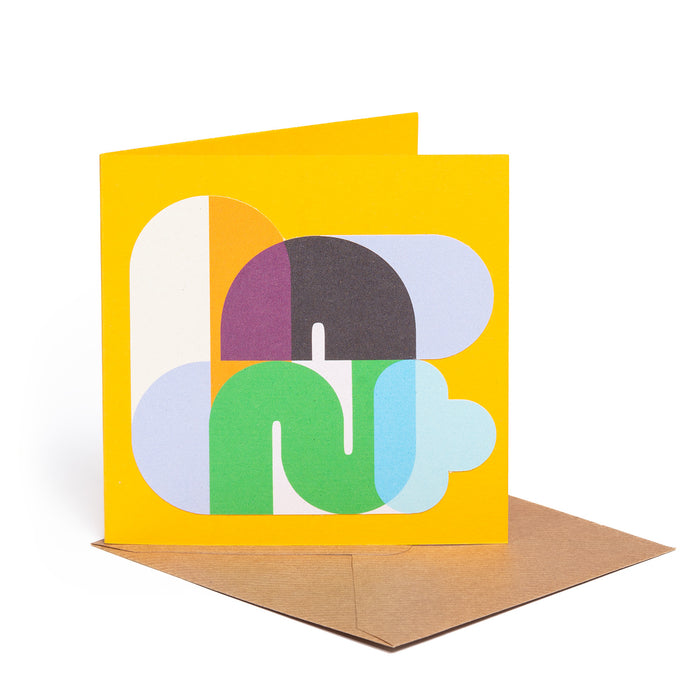 Shapes Greetings Card