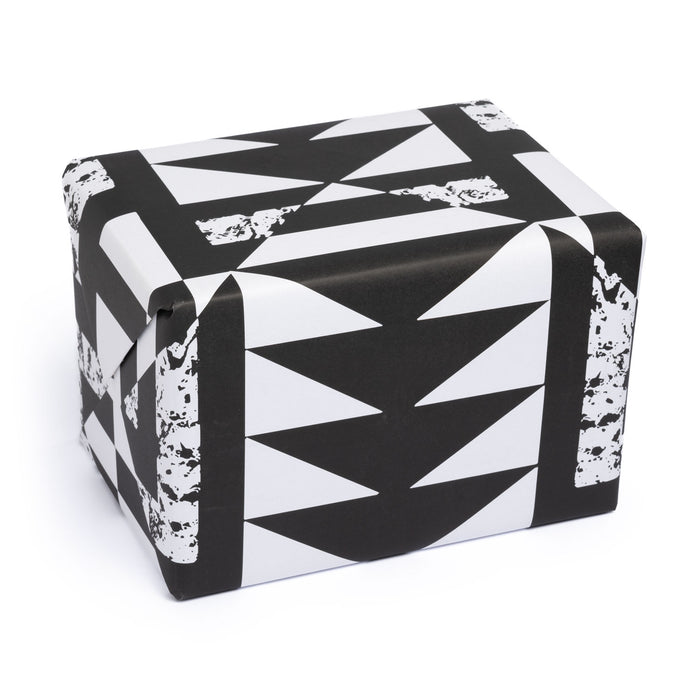 Gift Wrap - BW Triangle