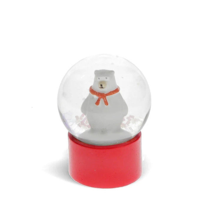 Mini Polar Bear Glitter Globe