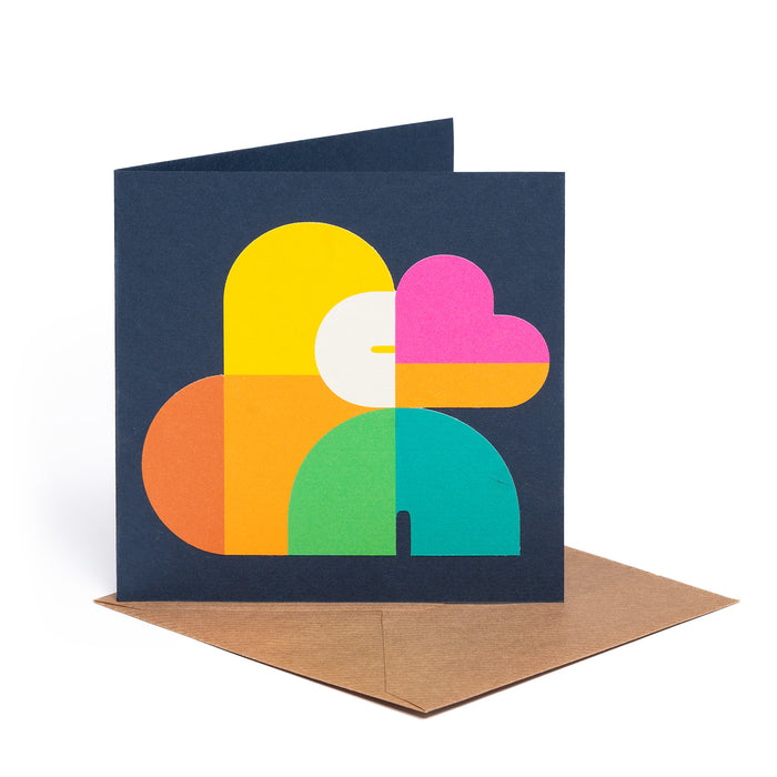 Shapes Greetings Card