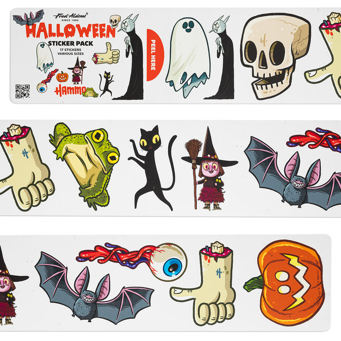 Fred Aldous X Hammo Halloween Sticker Pack Medium