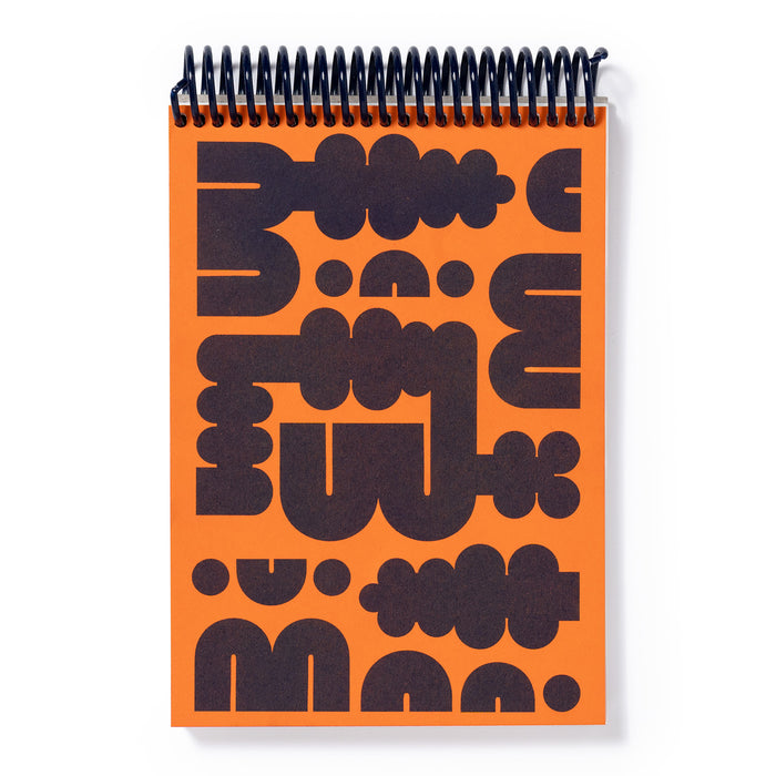 Bump Spiral Notebook - Tangerine