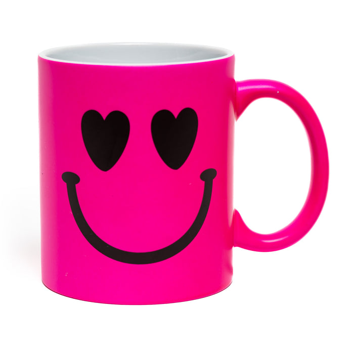 Fluorescent Heart SMILE Mug