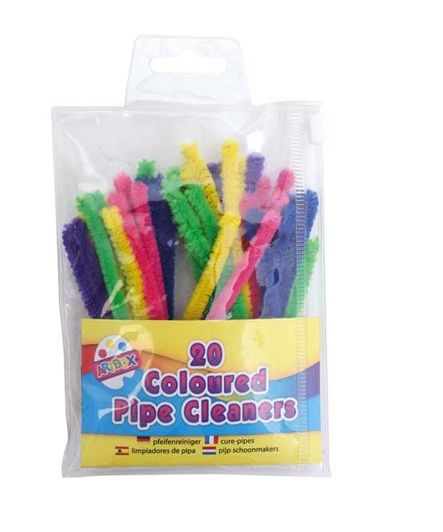 20 Coloured Pipe Cleaners