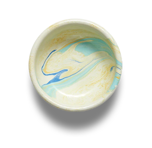 New Marble Bowl 12cm - Lemon Cream