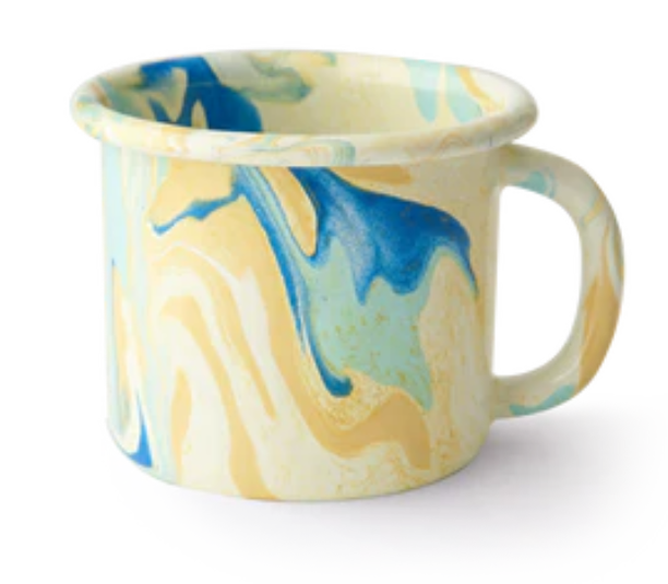 New Marble Small Mug - Lemon Cream