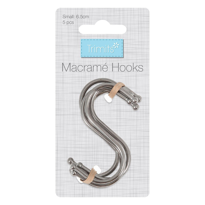 Macrame S Hooks - Small 6.5cm