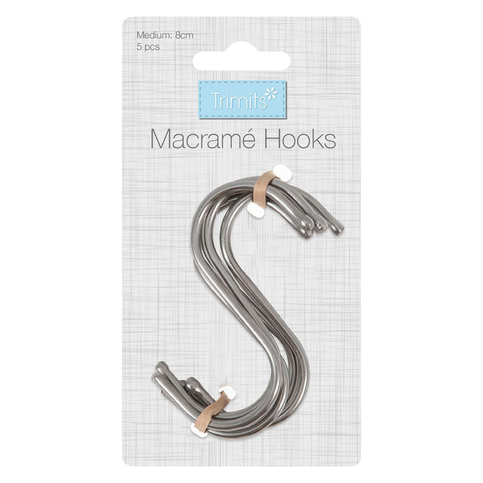 Macrame S Hooks - Large 8cm