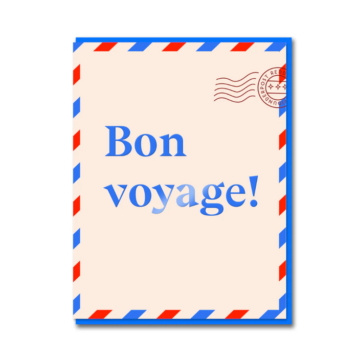 French Twist Bon Voyage Letter Card