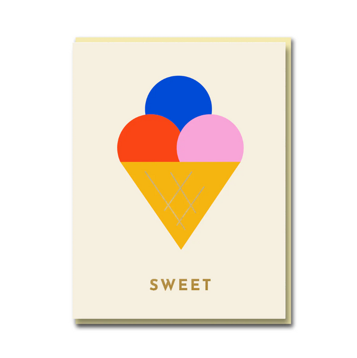 Sparkle and Spin Ice Cream Sweet Card