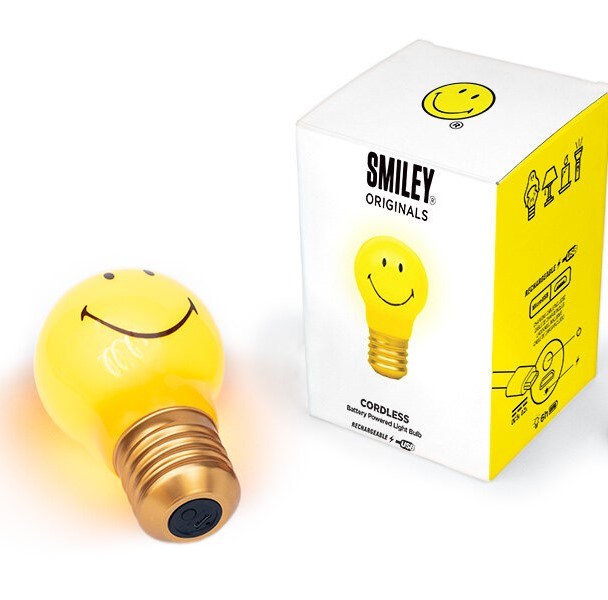 Cordless Smiley Lightbulb