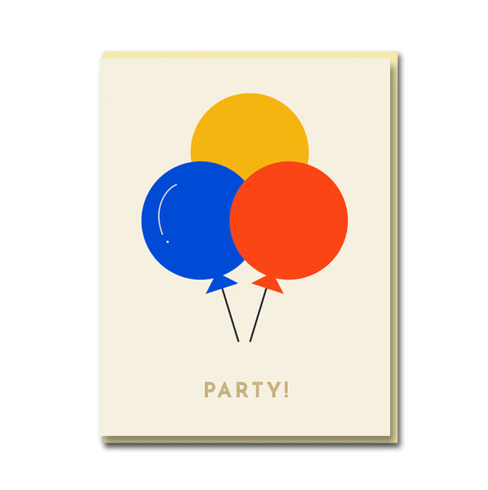 Sparkle and Spin Party Balloons Card