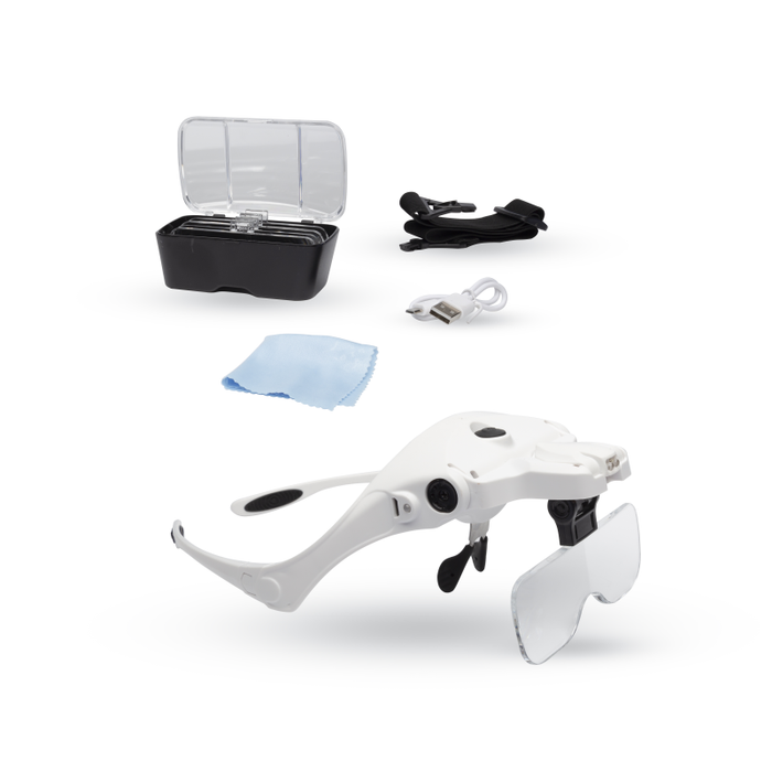 Lightcraft Magnifier Glasses with Headband and 5 Lenses