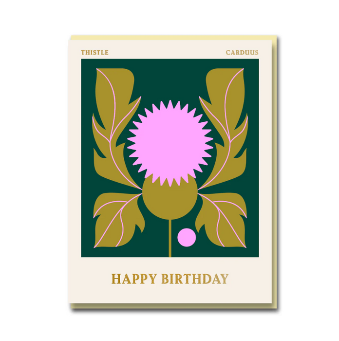 Thistle Happy Birthday Card