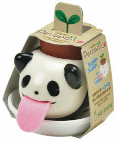 Peropon Licking Animal Planter - Panda / Basil