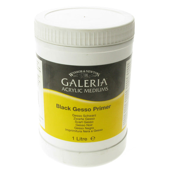 W&N - Galeria Black Gesso - 1ltr